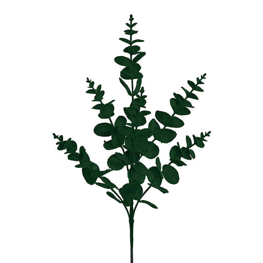 Eucalyptus Spray Flocked Green (62cmH)