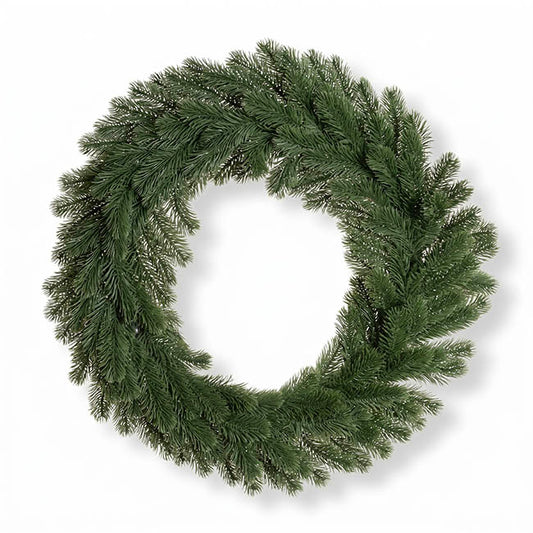 Forest Pine Wreath Real Touch Green (55cmD)