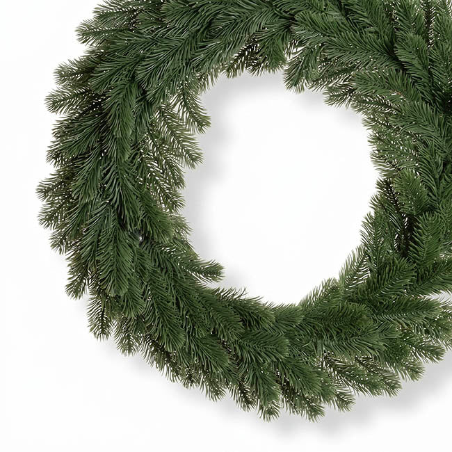 Forest Pine Wreath Real Touch Green (55cmD)