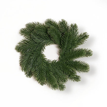 Forest Pine Wreath Real Touch Green (25cmD)
