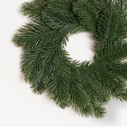 Forest Pine Wreath Real Touch Green (25cmD)