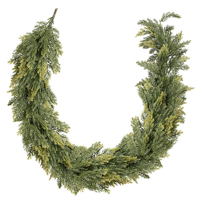 Cypress Pine Garland Real Touch Green (150cmL)
