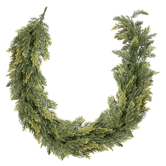 Cypress Pine Garland Real Touch Green (150cmL)