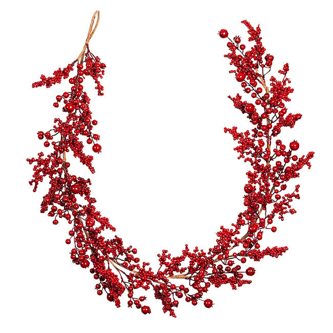Festive Mixed Berry Garland Red (150cmL)