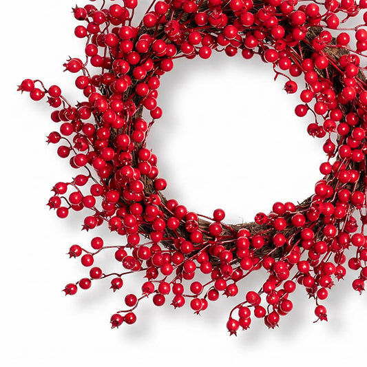 Lush Berry Wreath Red (45cmD)