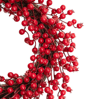Lush Berry Wreath Red (45cmD)