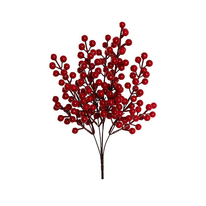 Traditional Berry Cluster Pick Red (32cmH)