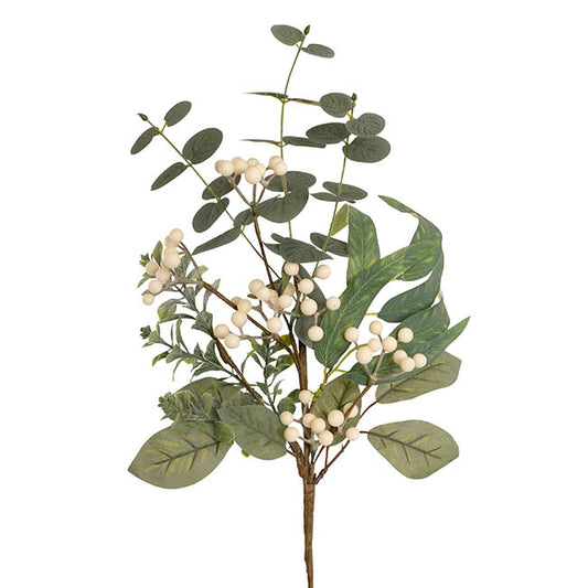 Eucalyptus White Berry Spray Green (61cmH)