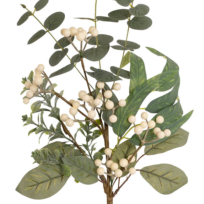 Eucalyptus White Berry Spray Green (61cmH)
