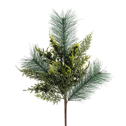 Needlle & Cypress Pine Spray Green (56cmH)