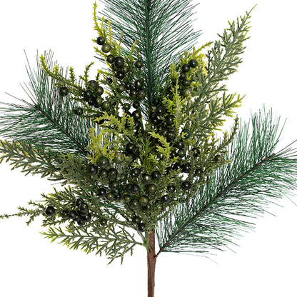 Needlle & Cypress Pine Spray Green (56cmH)