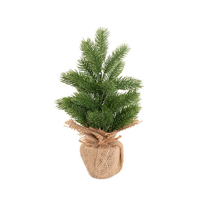 Forest Pine Table Top Tree Potted Jute Green (31cmH)