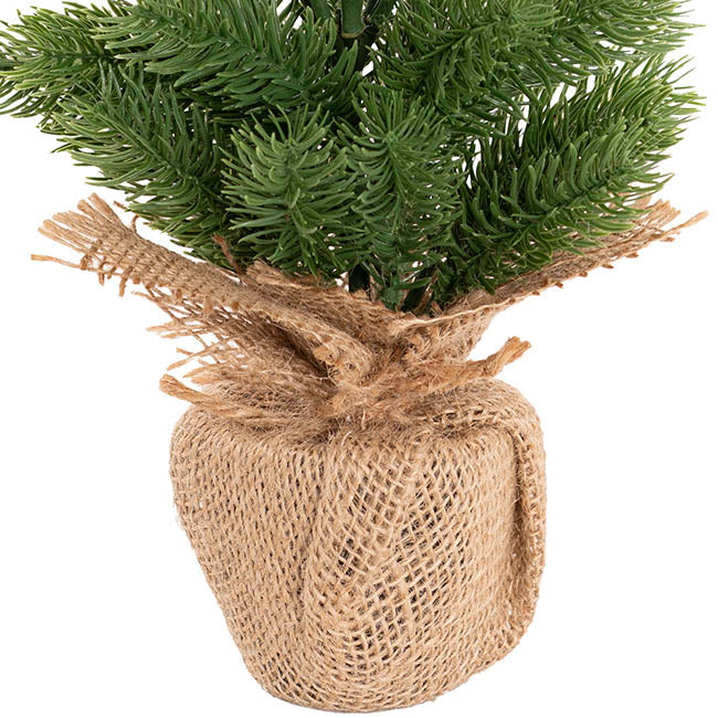 Forest Pine Table Top Tree Potted Jute Green (31cmH)