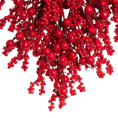 Festive Mixed Berry Teardrop Swag Red (45cmH)