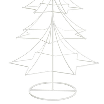 Metal Star Table Top Tree White (30x60cmH)