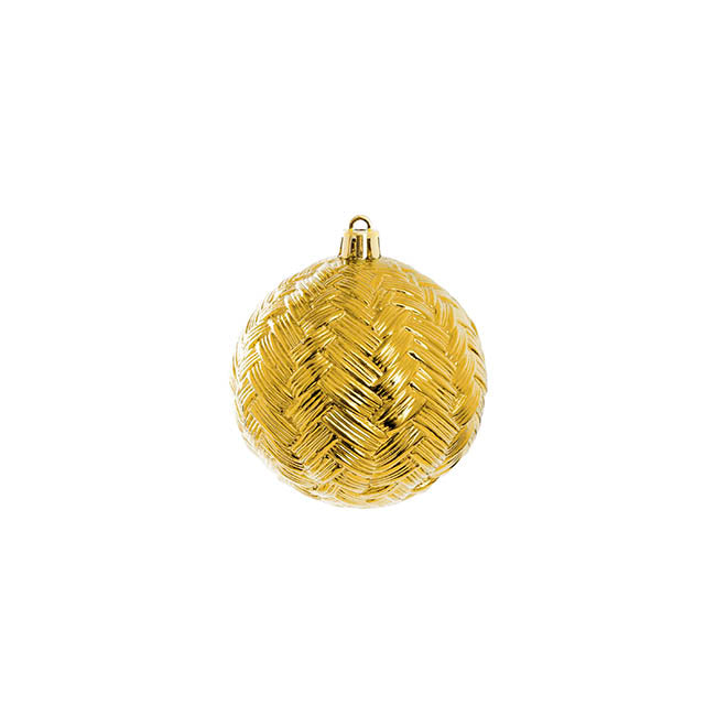 Decorative Assorted Hanging Baubles Set 24 Gold (8cmD)