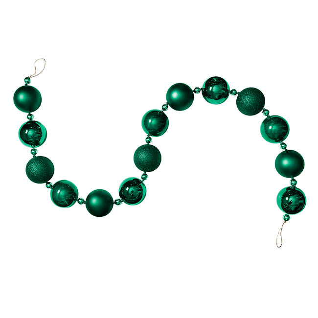 Decorative Bauble Garland Dark Green (180cmL)