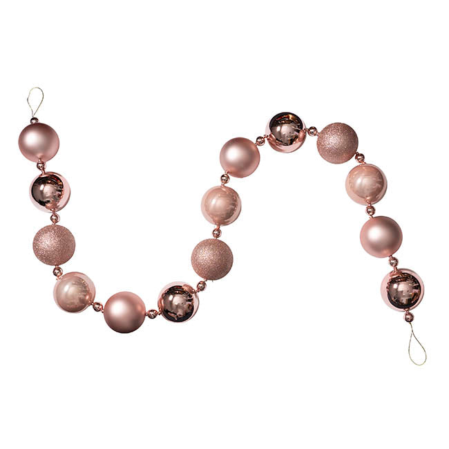 Decorative Bauble Garland Soft Pink (180cmL)