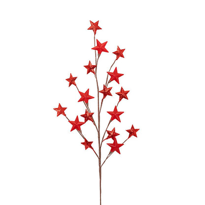 Metal Star Spray Red (71cmH)