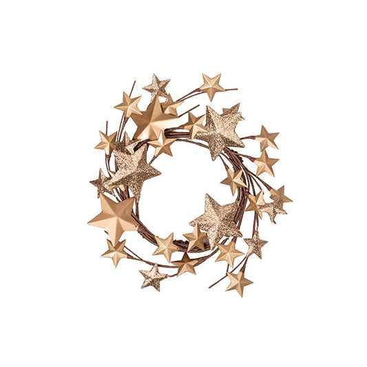 Metal Star Garland Champagne Gold (117cmL)