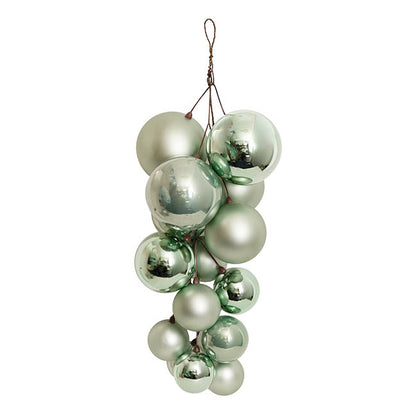 Bauble Cluster Garland Soft Green (52cmH)