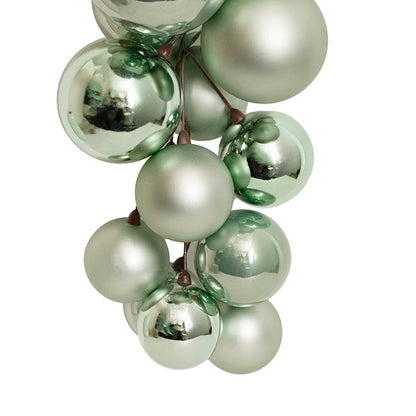 Bauble Cluster Garland Soft Green (52cmH)