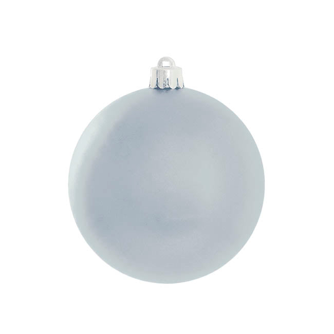Assorted Hanging Baubles Set 6 Steel Blue (10cmD)