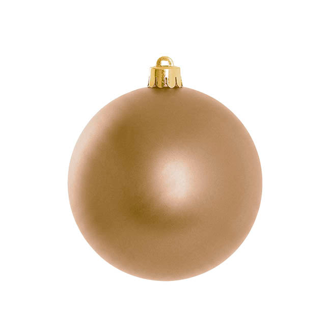 Assorted Hanging Baubles Set 6 Butterscotch (10cmD)