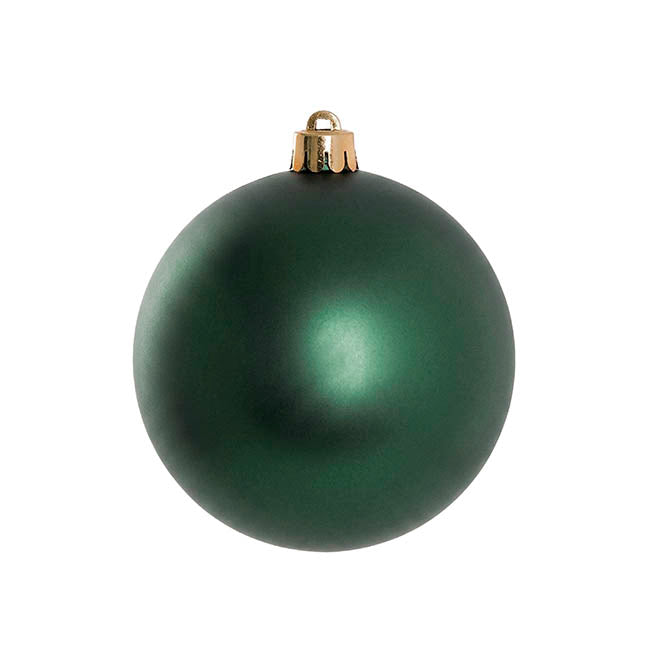 Assorted Hanging Baubles Set 6 Dark Green (10cmD)