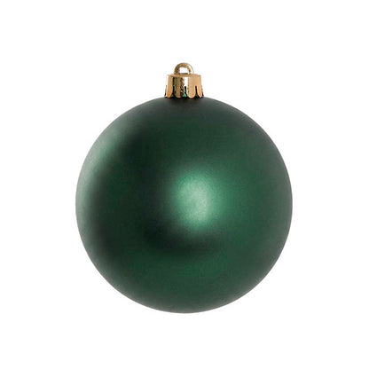 Assorted Hanging Baubles Set 6 Dark Green (10cmD)