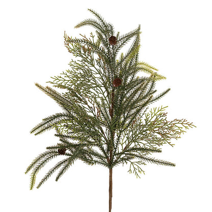 Artificial Pine & Pinecone Spray Green (75cmH)
