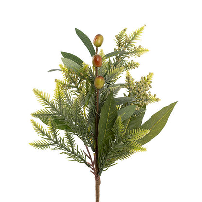 Mixed Pine & Olive Spray Green (40cmH)