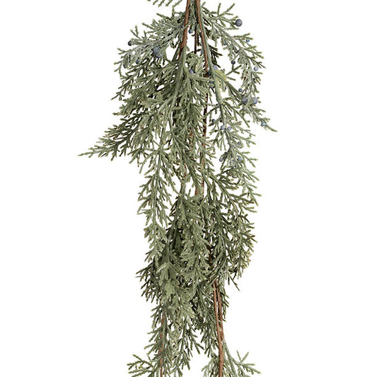 Cedar Pine & Berry Draping Garland Green (120cmL)