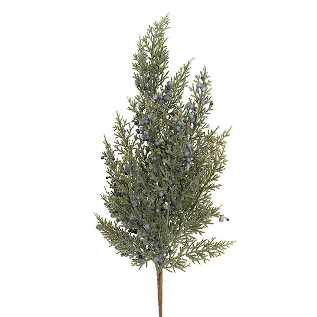 Cedar Pine & Berry Spray Green (61cmH)