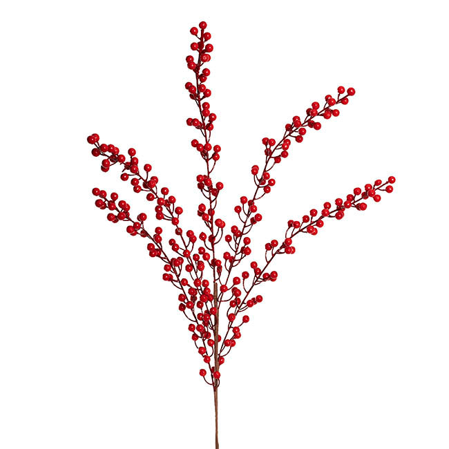 Lush Berry Spray Red (92cmH)