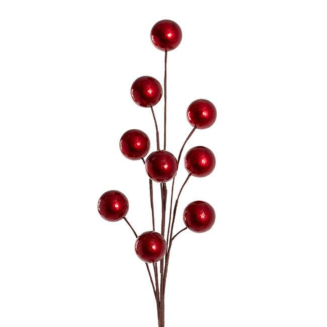 Giant Berry Spray Dark Red (72cmH)