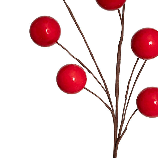 Giant Berry Spray Red (72cmH)