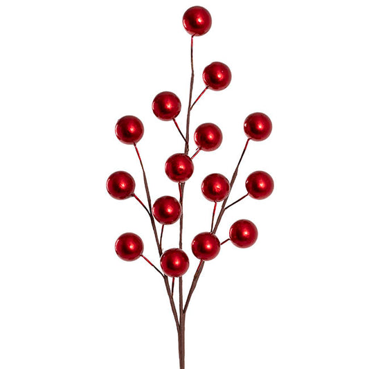 Large Berry Spray Dark Red (65cmH)