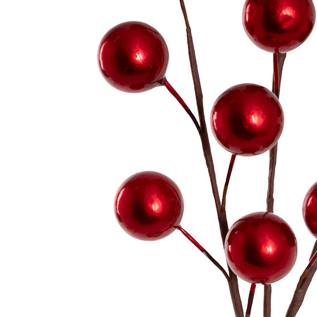 Large Berry Spray Dark Red (65cmH)