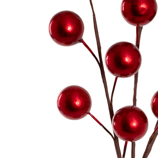 Large Berry Spray Dark Red (65cmH)