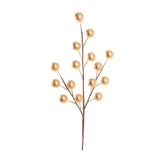 Large Berry Spray Gold (65cmH)