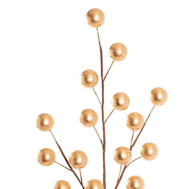 Large Berry Spray Gold (65cmH)