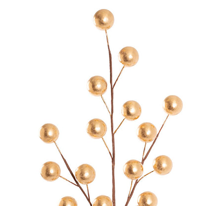 Large Berry Spray Gold (65cmH)