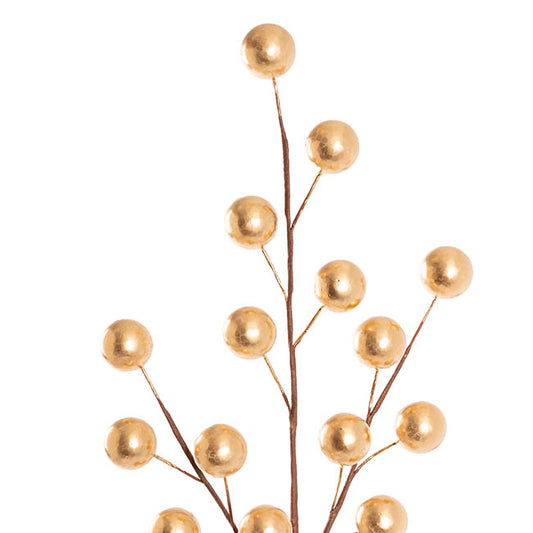 Large Berry Spray Gold (65cmH)