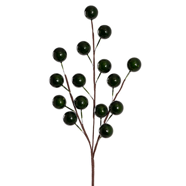 Large Berry Spray Fern Green (65cmH)