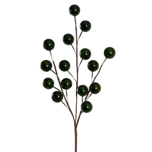 Large Berry Spray Fern Green (65cmH)
