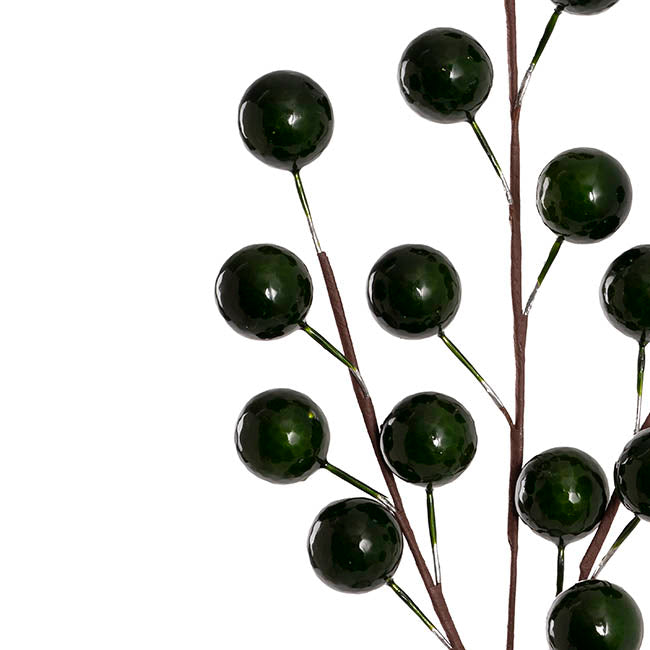 Large Berry Spray Fern Green (65cmH)