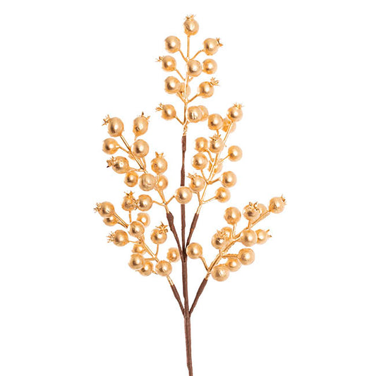 Pomegranate Berry Spray Gold (45cmH)