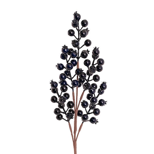 Pomegranate Berry Spray Navy (45cmH)