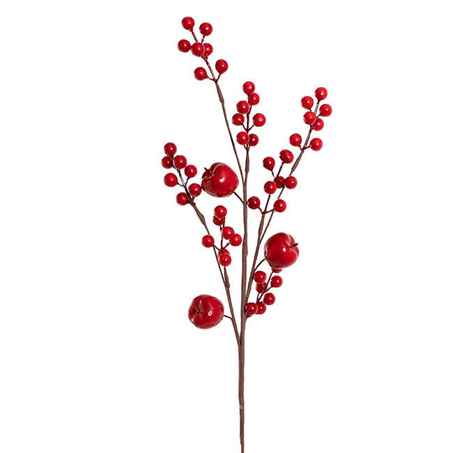 Berry & Apple Spray Red (65cmH)